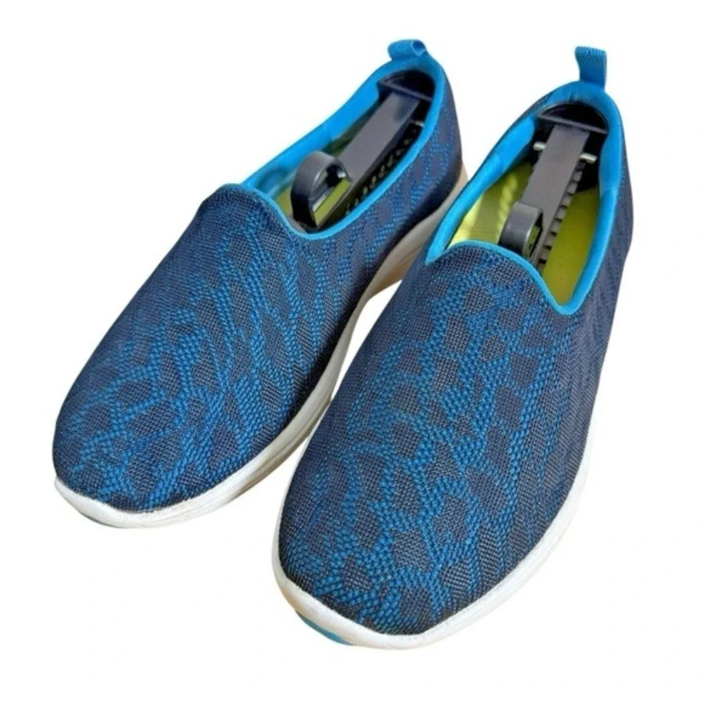 Vionic Hydra Sneaker Womens 6.5 Pre-Owned Sneakers Blue Knit Orthopedic 331HYDRA